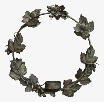 Ljuskrans Blad Metall Värmeljus från Chic Antique