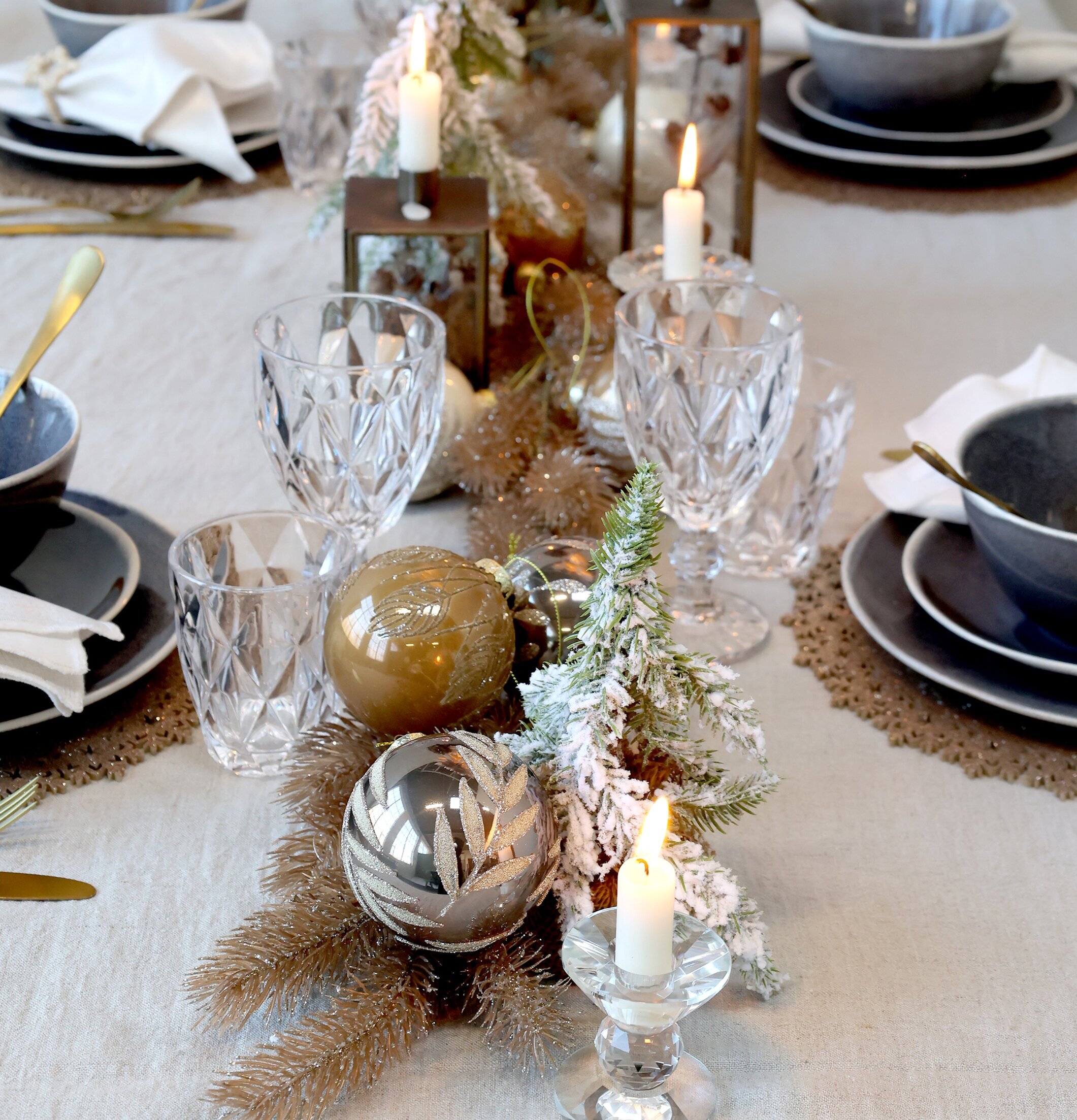 Fleur Grangirlang Med Glitter Champagne från Chic Antique