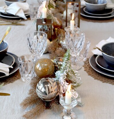 Fleur Grangirlang Med Glitter Champagne från Chic Antique