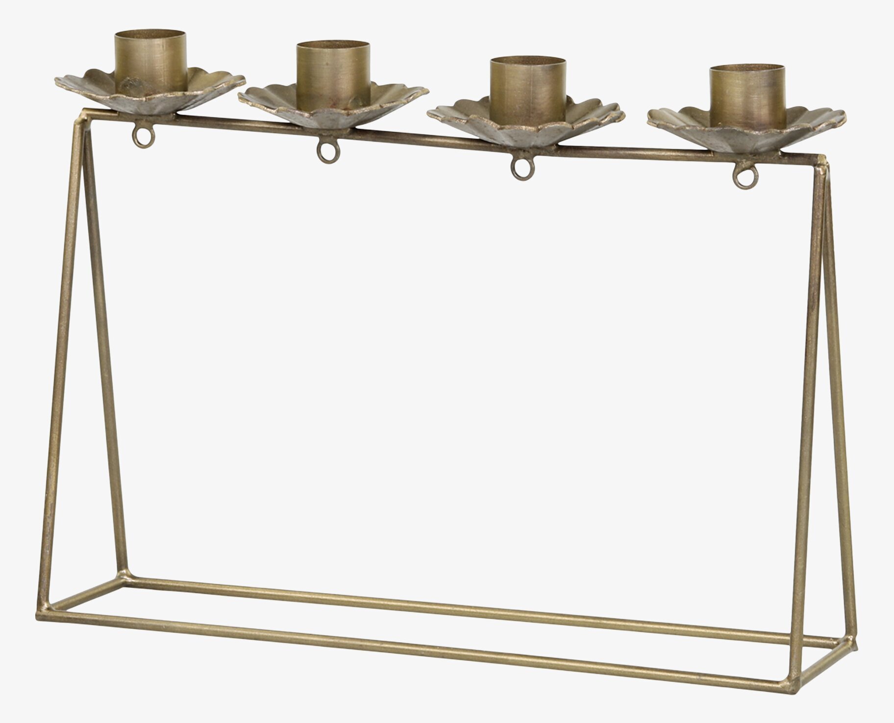 Ljusstake Antik Mässing från Chic Antique med fyra ljushållare