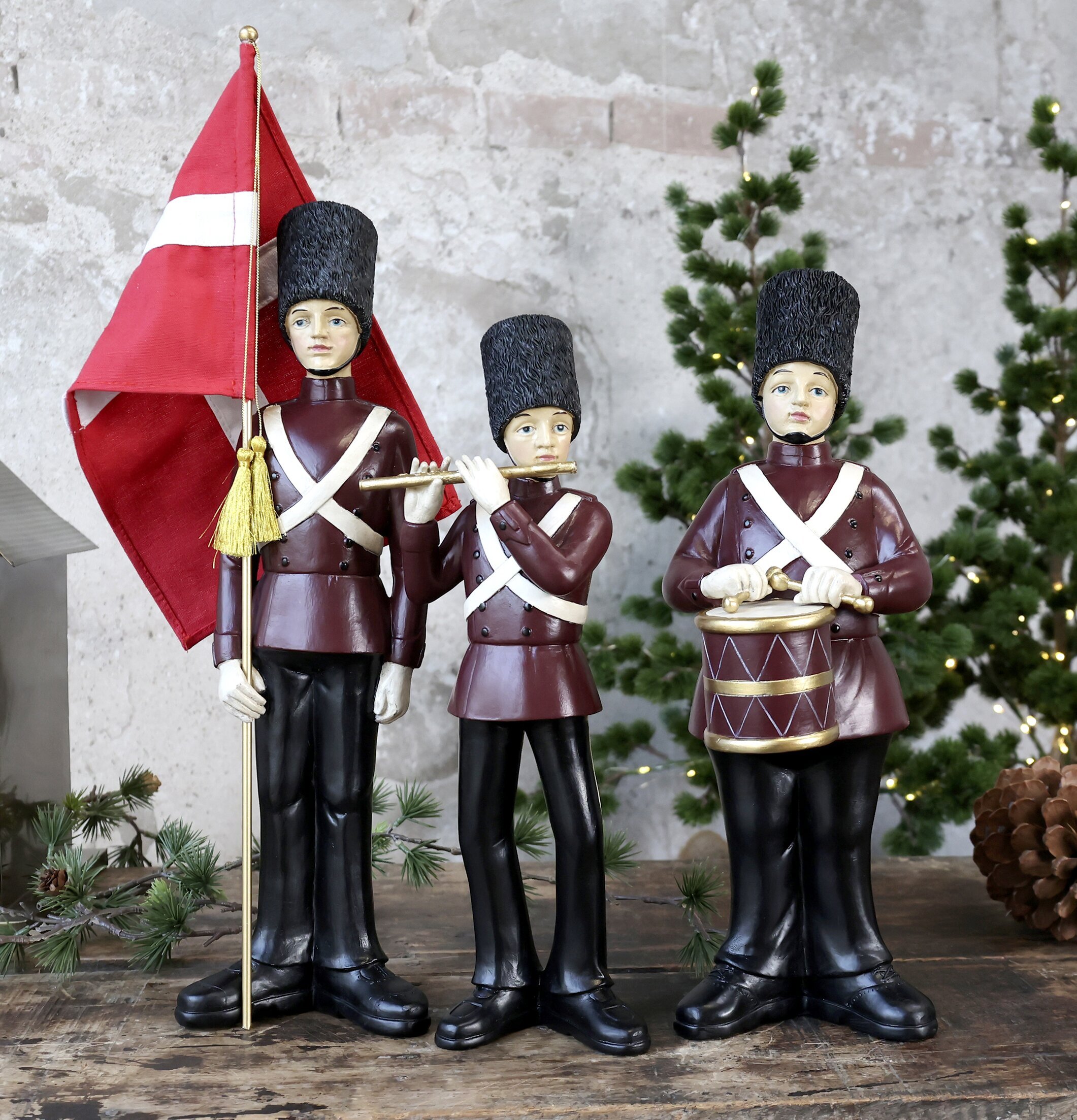 Vintage Orkester Set/3 Antique Cherry från Chic Antique