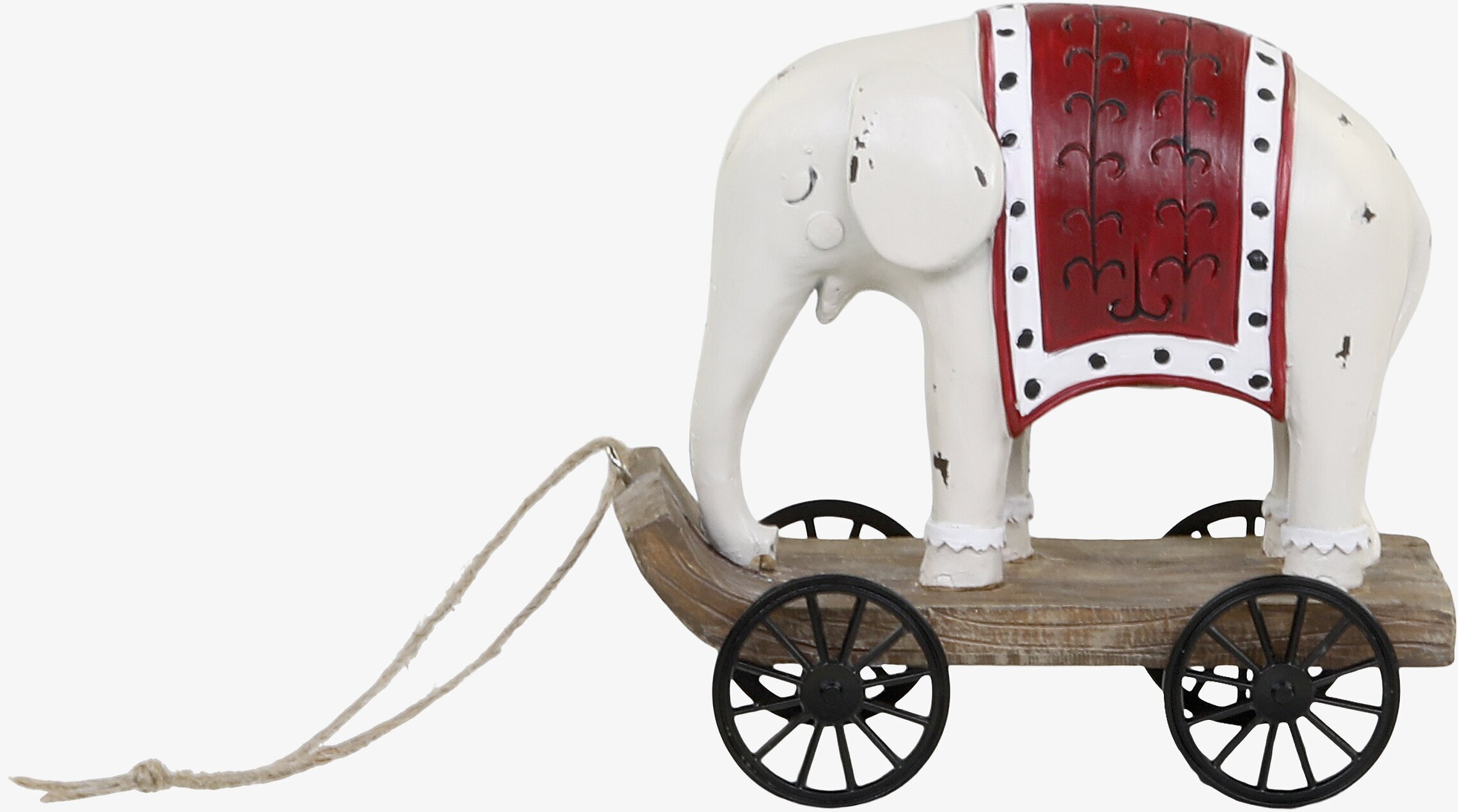 Vintage Elefant Antik Creme från Chic Antique på hjul