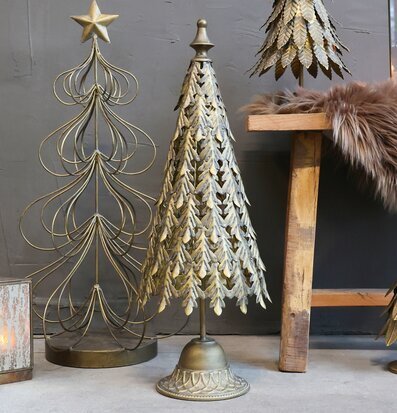 Julgran Antik Mässing Large från Chic Antique med detaljer