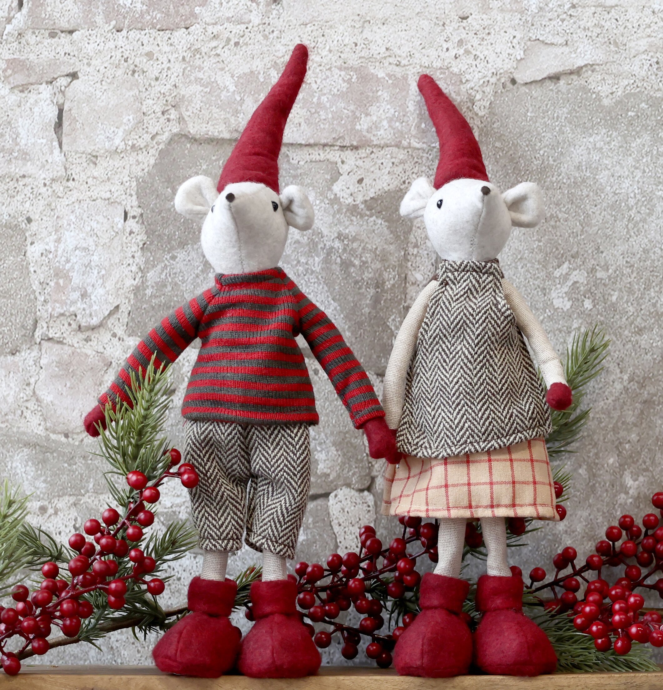 Noa & Noel Stående Julmus 38cm från Chic Antique, juldekor