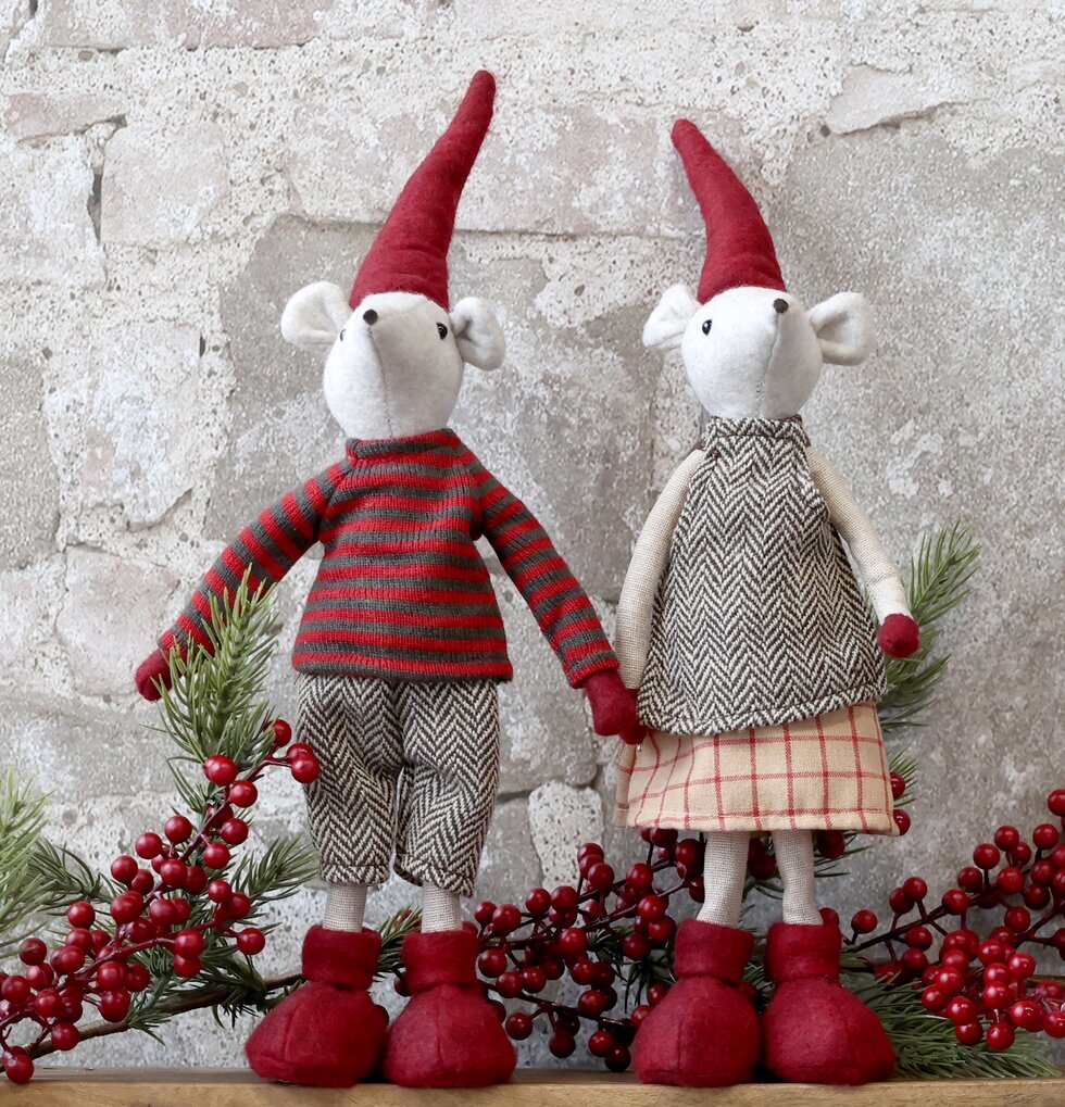 Noa & Noel Stående Julmus 38cm från Chic Antique, juldekor