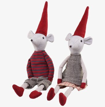 Noa & Noel Sittande Julmus 38cm från Chic Antique