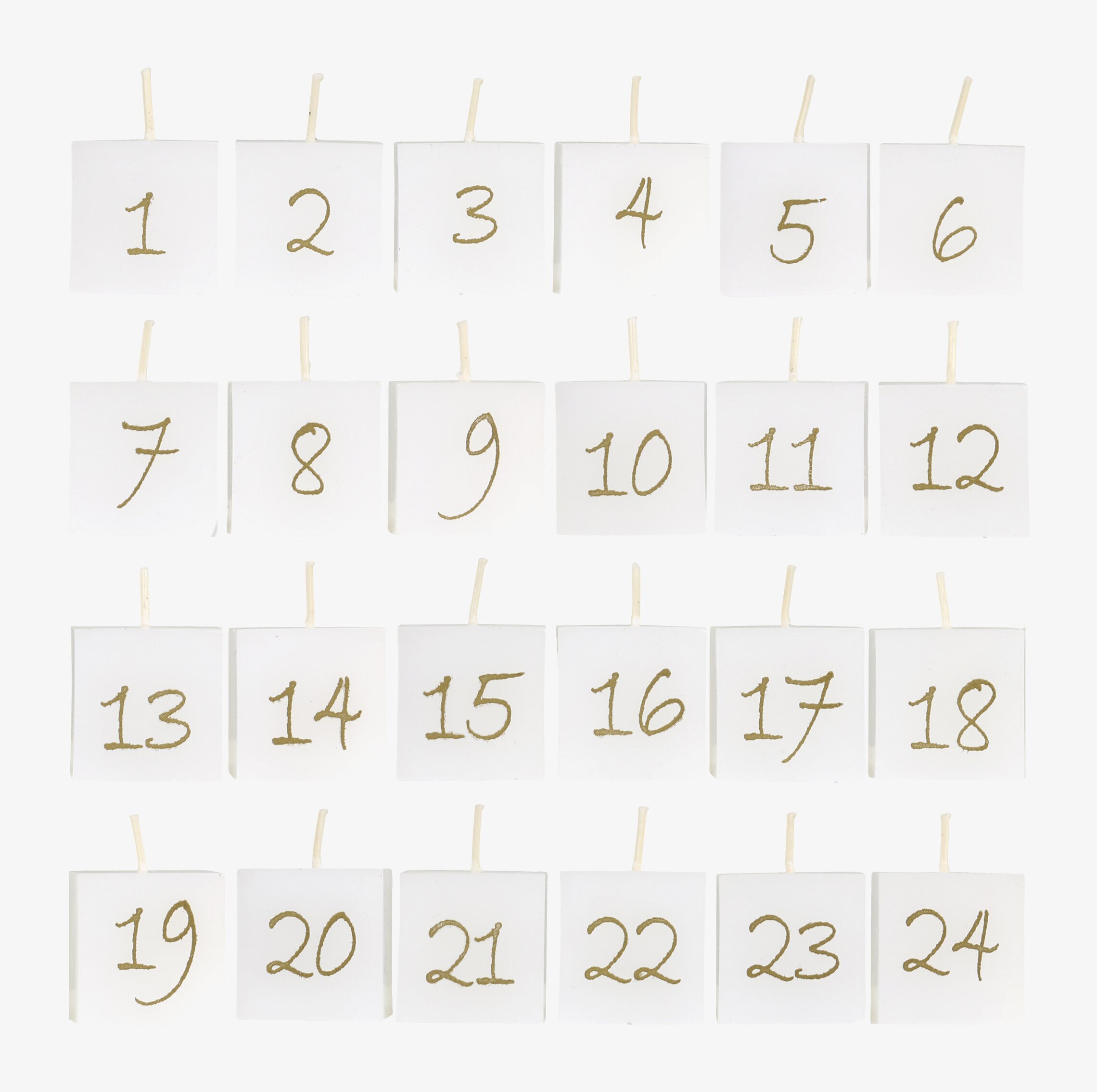 Kalenderljus 1-24 Antikvit från Chic Antique för advent