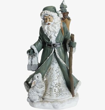 Tomte Vinterland Grön/Creme från Silkflower i vinterscen