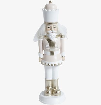 Nötknäppare Rosa 17Cm från Silkflower i rosa och guld