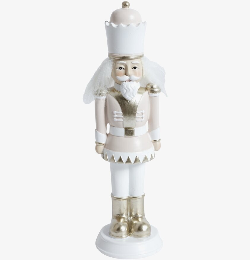 Nötknäppare Rosa 17Cm från Silkflower i rosa och guld