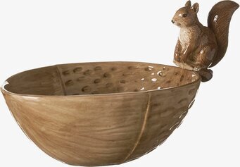 Skål Ekorre Brunmelerad från Wikholm Form med ekorre