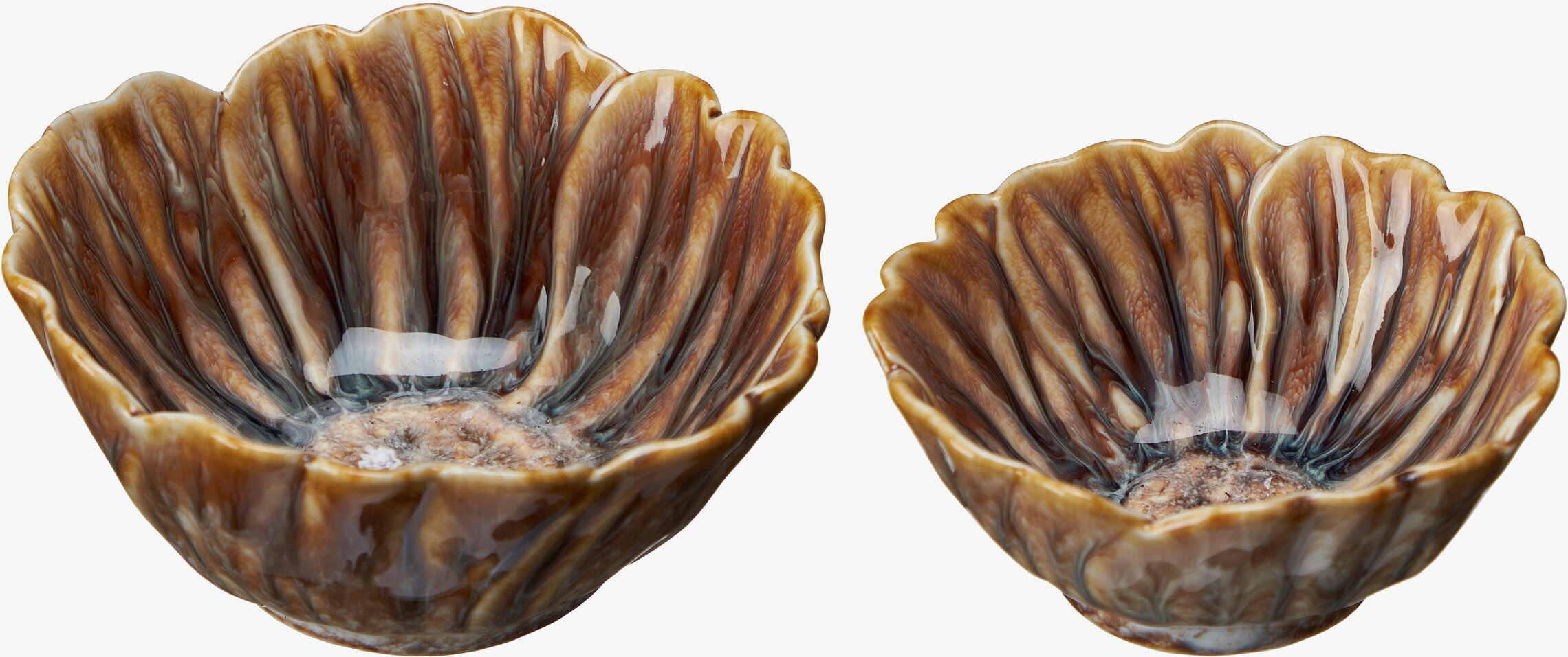 Skål Ellie Set/2 Brunmelerad från Wikholm Form, två skålar