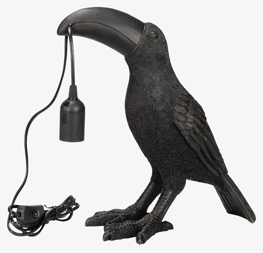 Lampa Tukan Poly från A Lot Decoration, svart tukanlampa