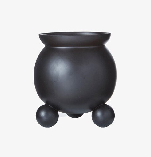 Kruka Anya S Svart från Wikholm Form på vit bakgrund