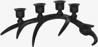 Ljusstake Renhorn Poly från A Lot Decoration i svart