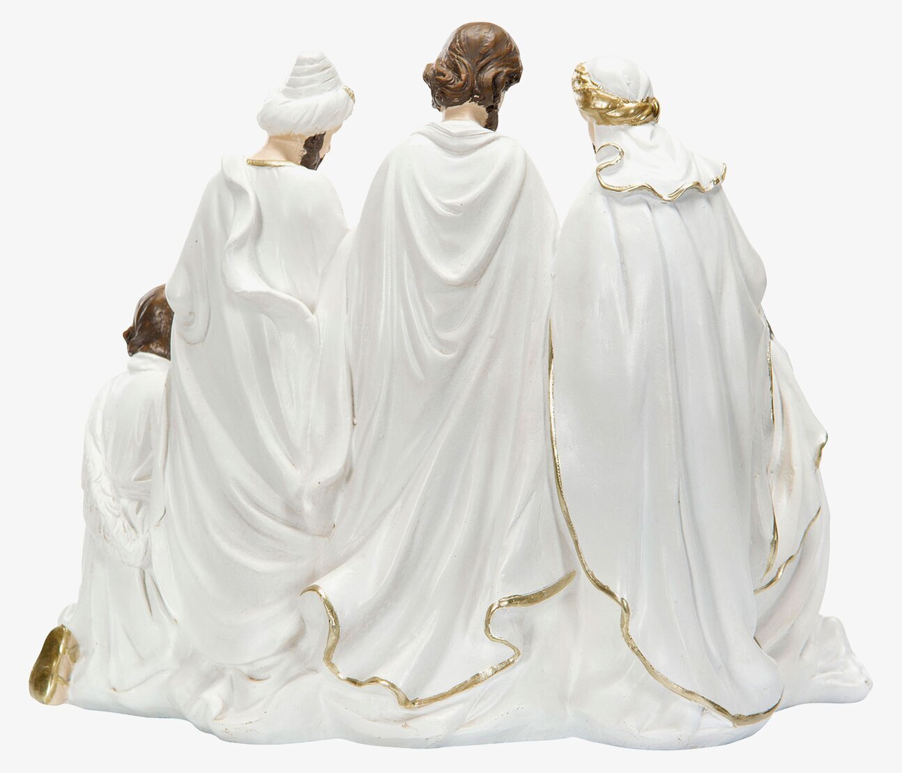 Julkrubba Vit Poly från A Lot Decoration i vit och guld