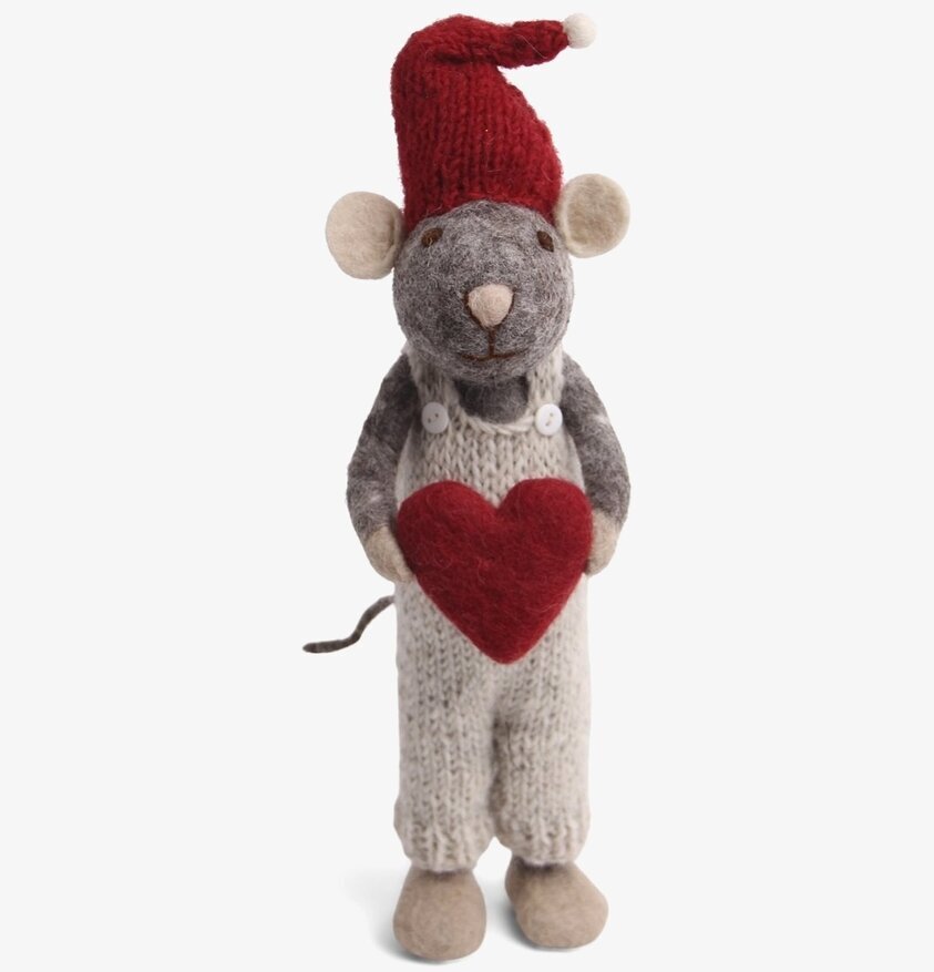 Gry & Sif - Julmus Grå 27cm från Gry & Sif, juldekoration