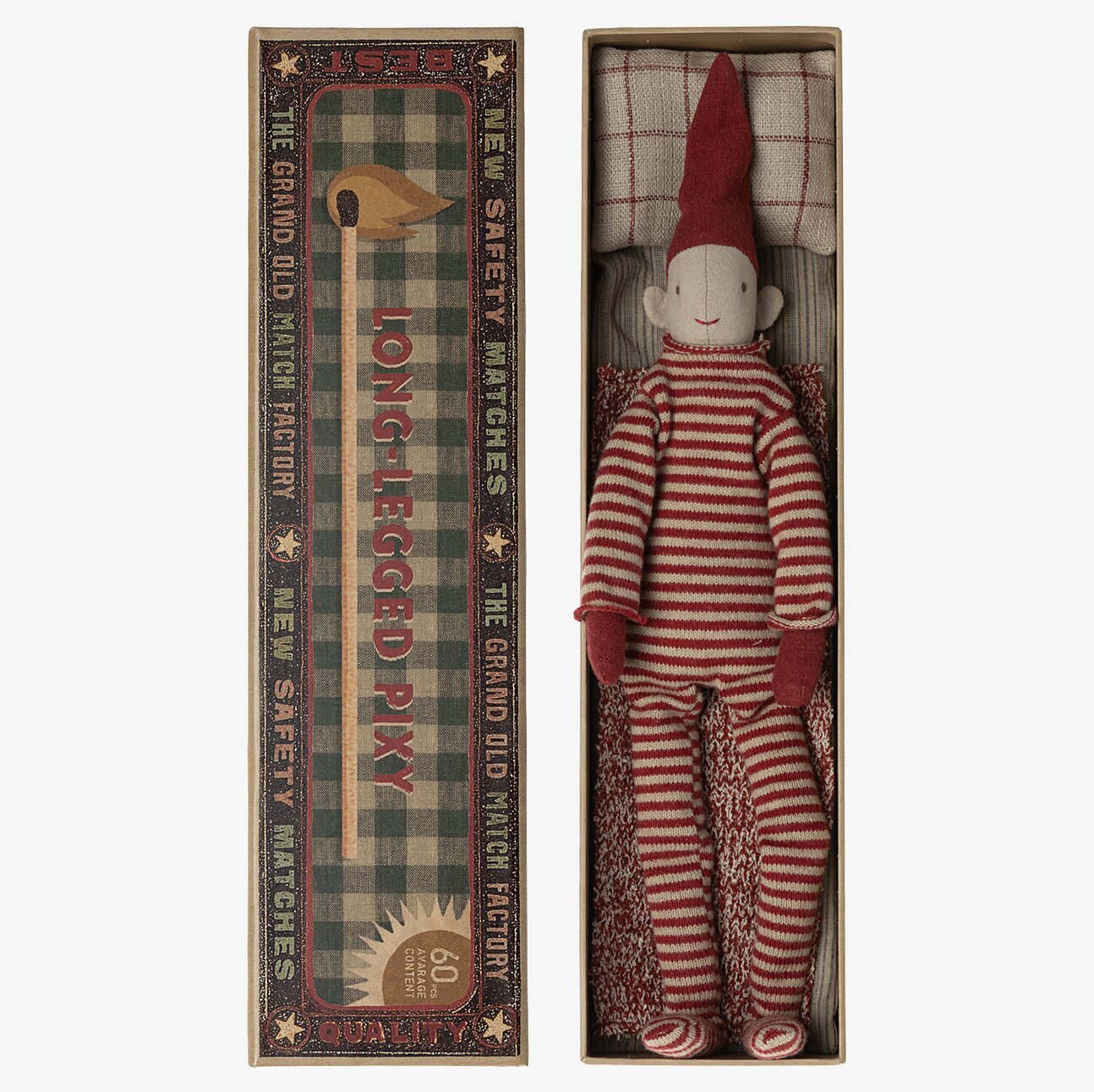 Long Legged Pixy från Maileg i dekorativ tändsticksask