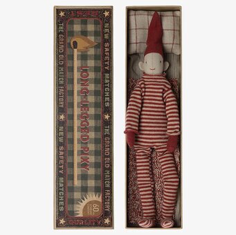 Long Legged Pixy från Maileg i dekorativ tändsticksask