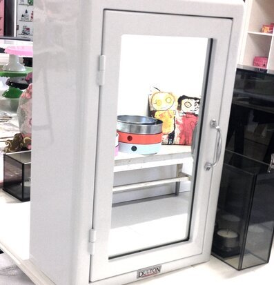 Medicin-/badrumsskåp Vit från Dulton med glasdörr