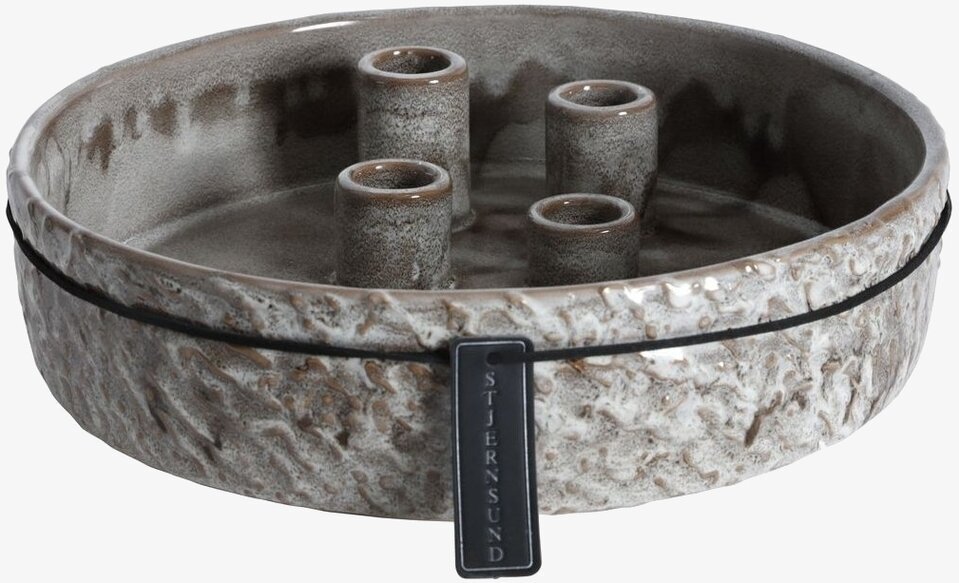 Ljusstake Stjernsund Natur/Brun från Silkflower i keramik