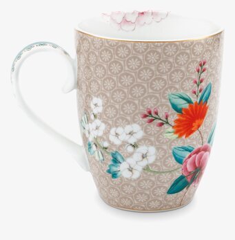 Mugg Blushing Birds Khaki Large - Pip Studio från PIP Studio