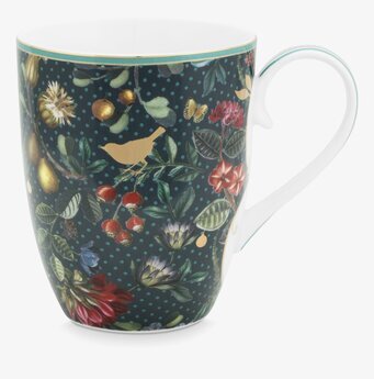 Mugg Winter Wonderland Dark Blue Large - Pip Studio, PIP Studio