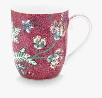 Mugg Flower Festival Dark Pink Small - Pip Studio
