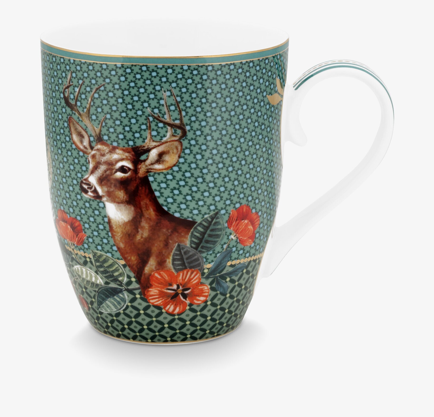 Mugg Winter Wonderland Deer Green Large - Pip Studio