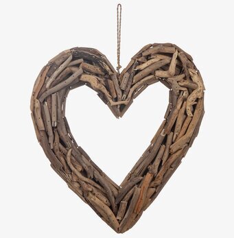 Hjärta Drivved Hängande från Different Design i rustik stil