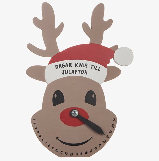 Kalender - Tomte/Ren - Dagar kvar till julafton från Different Design