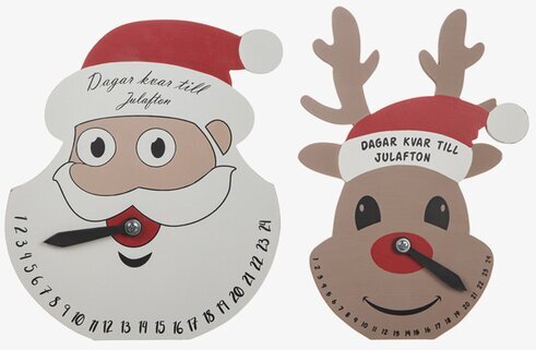 Kalender - Tomte/Ren - Dagar kvar till julafton från Different Design