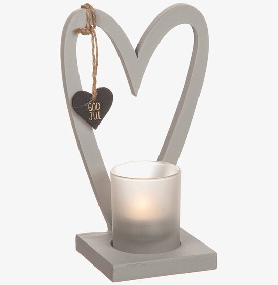 Ljushållare Trä Hjärta från Different Design med julmotiv