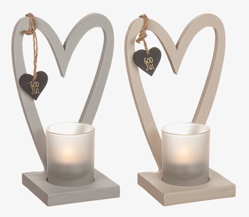 Ljushållare Trä Hjärta från Different Design på ett bord