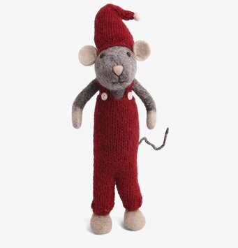 Gry & Sif - Julmus Grå 60cm från Gry & Sif på vit bakgrund