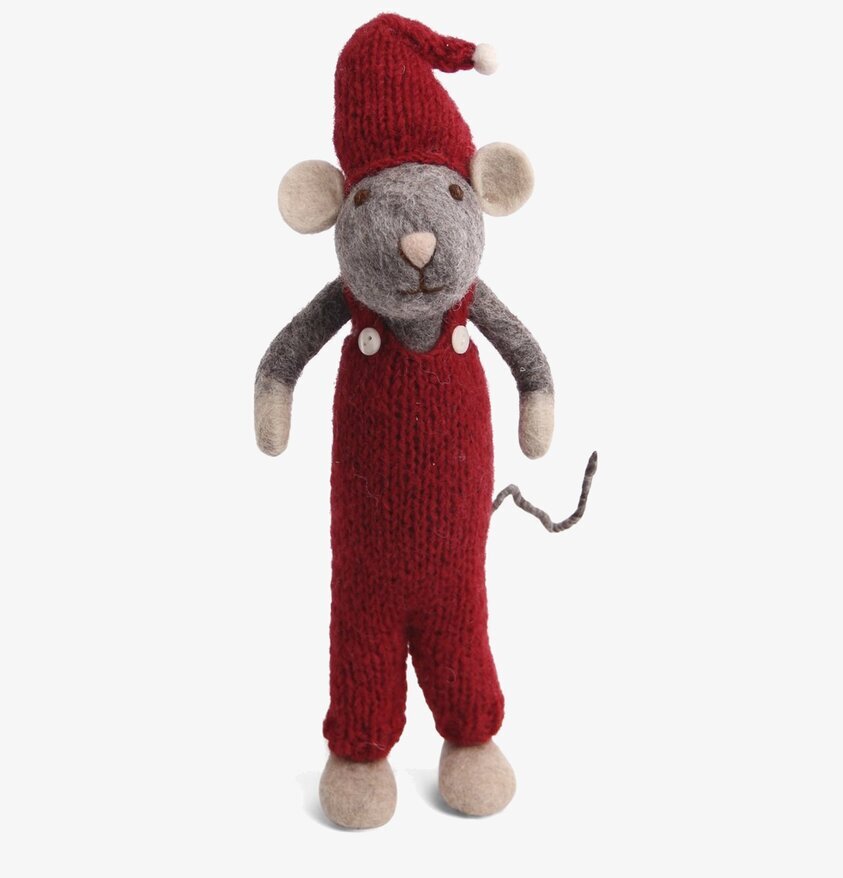 Gry & Sif - Julmus Grå 60cm från Gry & Sif på vit bakgrund