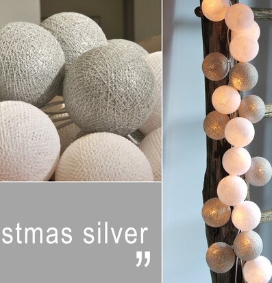 Happy Lights Christmas Silver 35 från Happy Lights på träladder