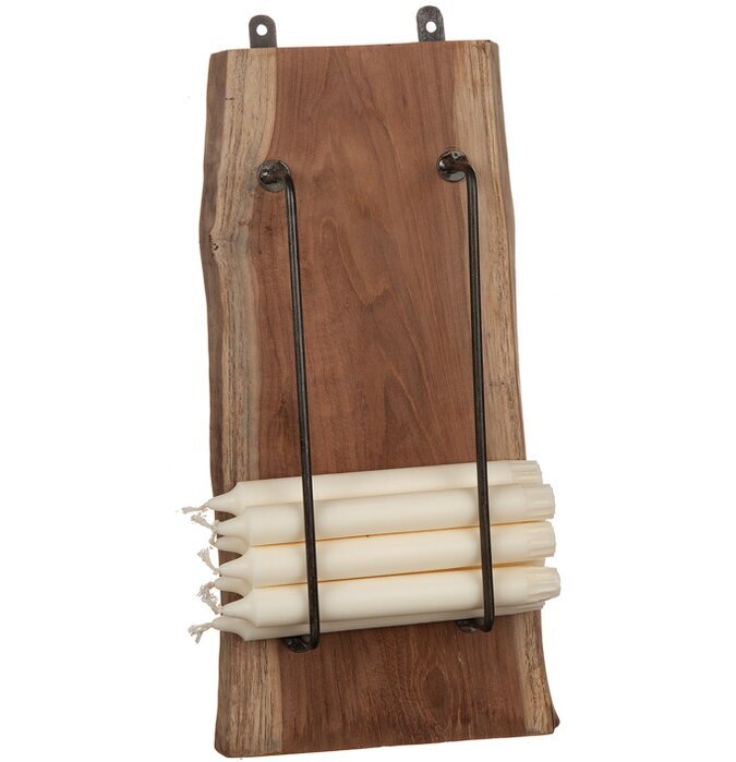 Ljusställ Vägg Råmetall/Trä från Different Design med ljus