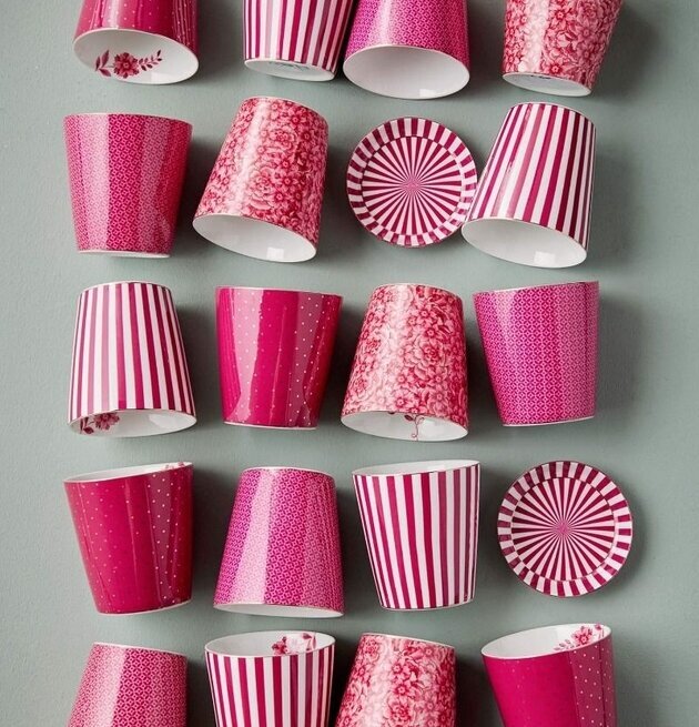 Royal Stripes Mugg & Fat Rosa - PiP Studio från PIP Studio
