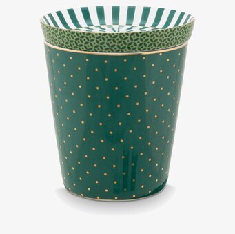 Royal Dots Mugg & Fat Grön - PiP Studio, elegant och lekfull