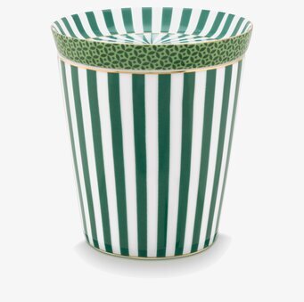 Royal Stripes Mugg & Fat Grön - PiP Studio, stilrena ränder