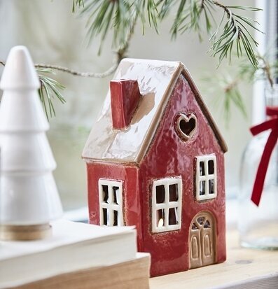 Bild av dekorativ ljuslykta med hemtrevlig känsla