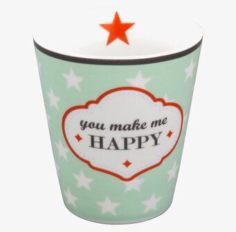 Happy Mugs - You Make Me Happy från Krasilnikoff, porslin