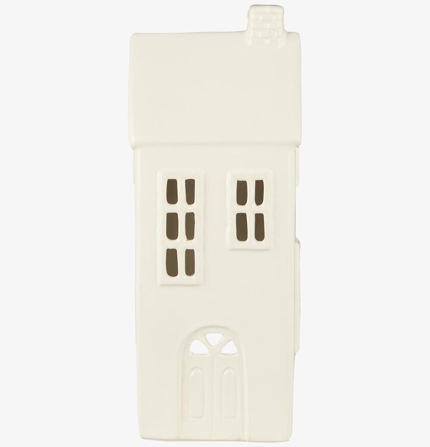 Ljuslykta Hus Stillenat Creme från IB Laursen i cremefärg