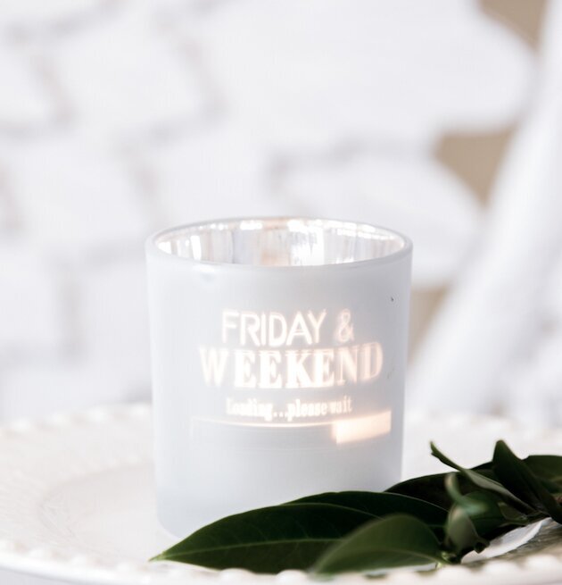 Weekend - Majas Cottage vitljushållare från Majas Cottage