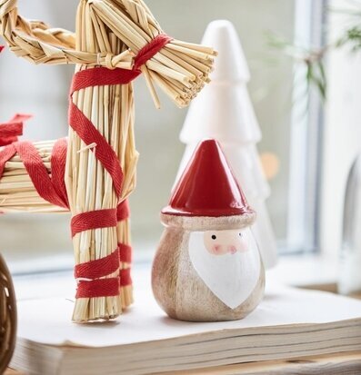 Tomte Stående Röd från IB Laursen med juldekorationer