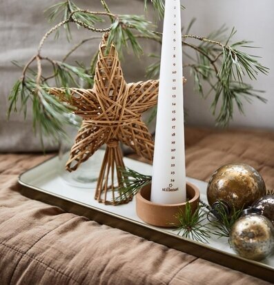 Toppstjärna från IB Laursen i rustik juldekoration