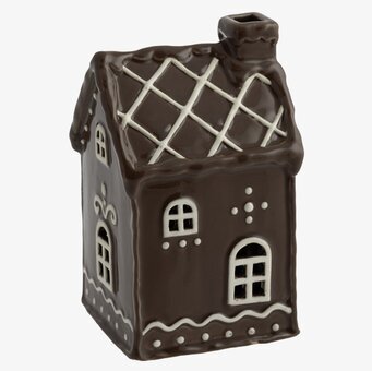 Bild av charmig pepparkaksinspirerad ljuslykta