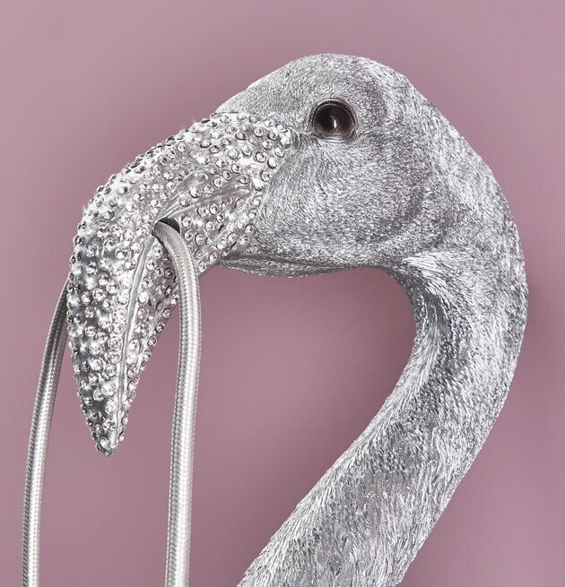 Vägglampa Flamingo Tiffany Silver från Werner Voss i detalj