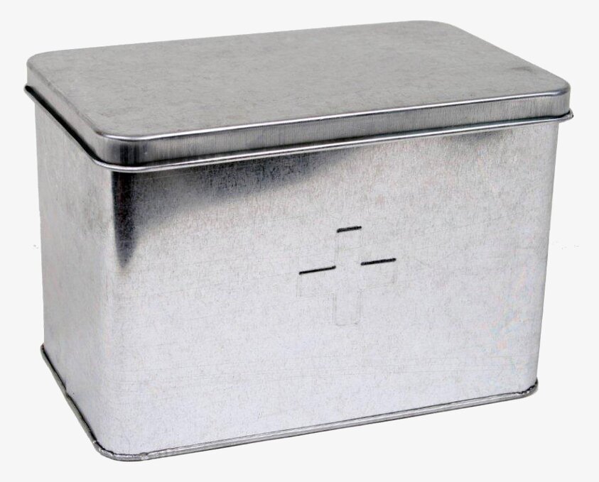 Medicinlåda Zink från Interstil i galvaniserad zink